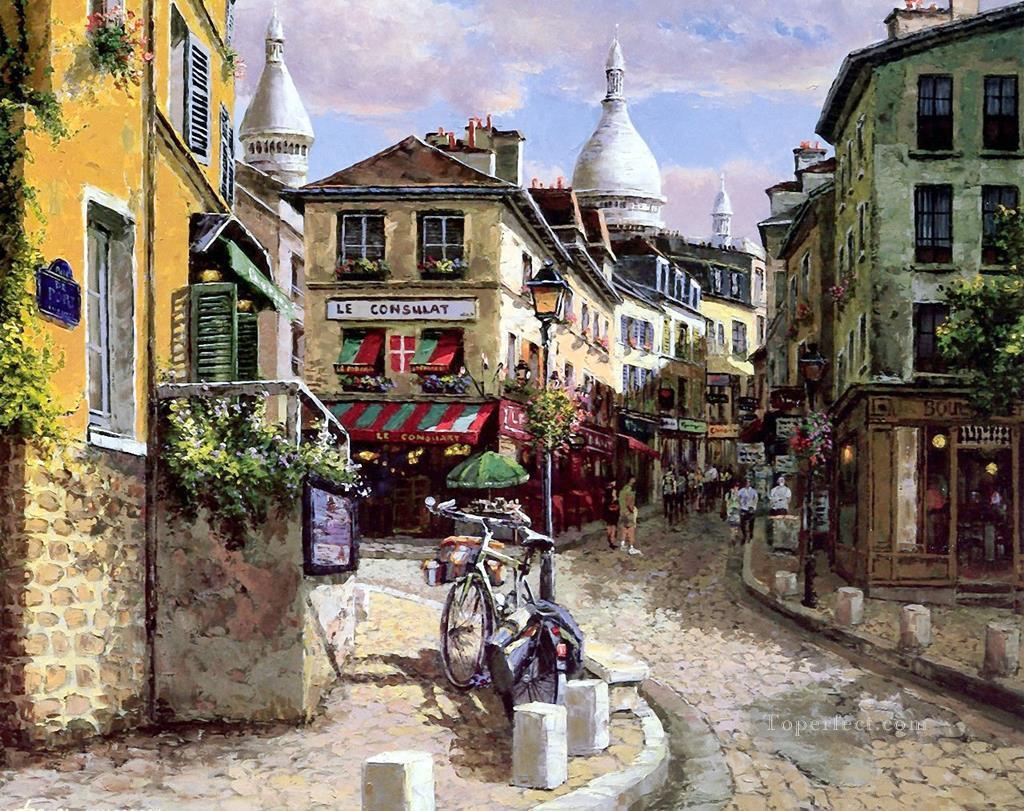 UX004 European Towns Oil Paintings